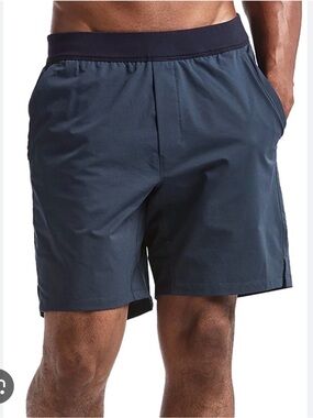 Public Rec Men’s All Day Every Day Flex Shorts Navy Blue Medium NWOT